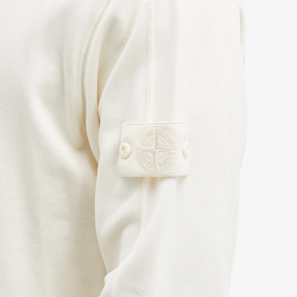 Stone Island Men's Ghost Half Zip Sweat Natural